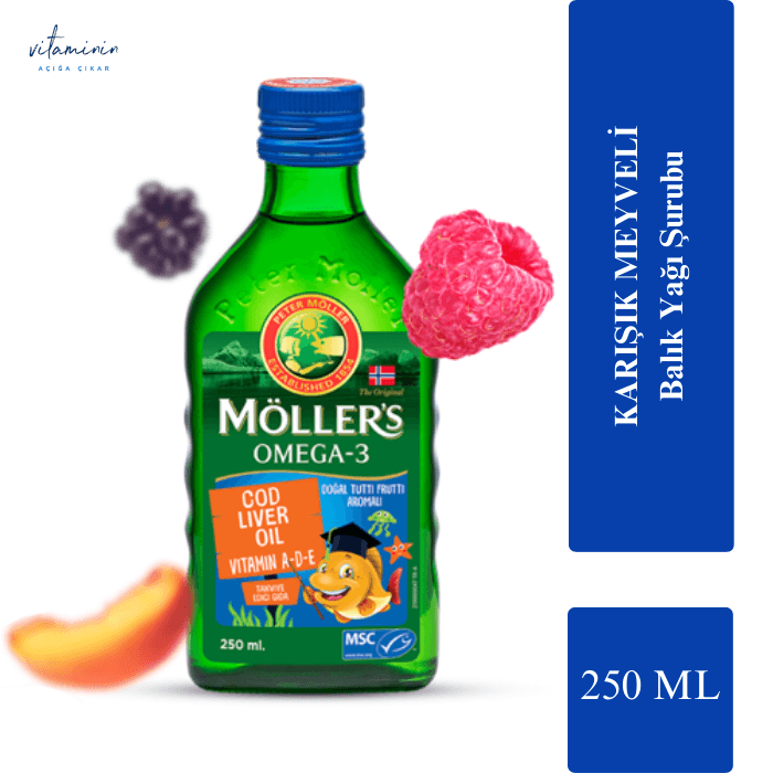  Möller's Omega-3 Balık Yağı Şurubu Tutti Frutti 250 ml