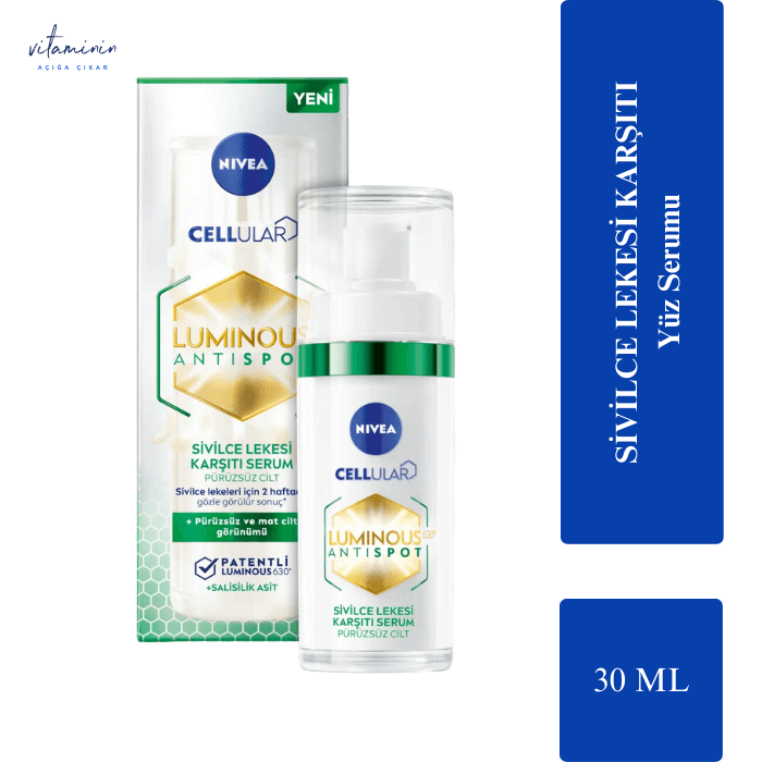 Nivea Luminous 630 Sivilce Lekesi Karşıtı Serum 30 ml Salisilik ve Hyaluronik Asit