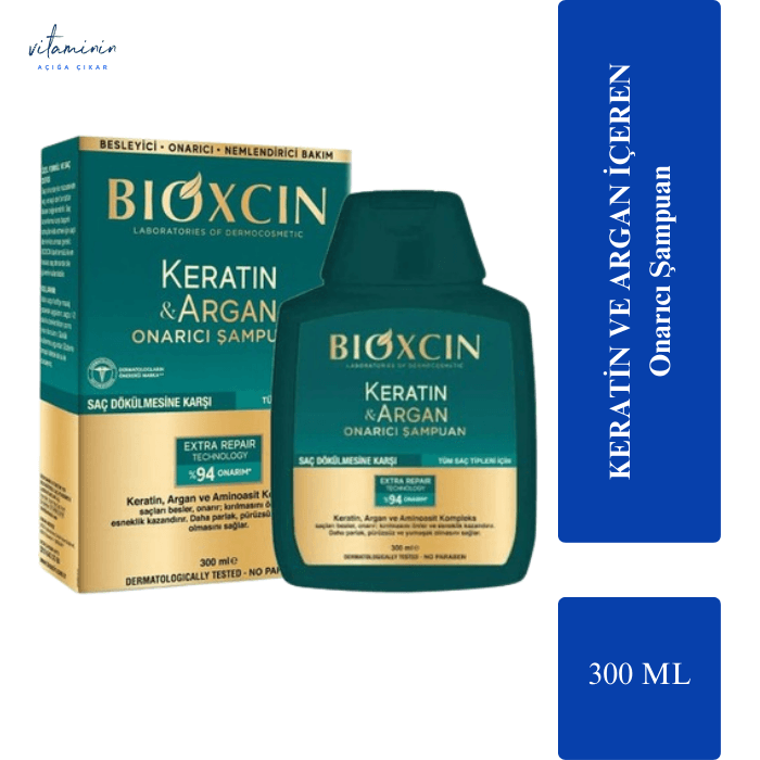 Bioxcin Keratin Argan Onarıcı Şampuan 300 ml