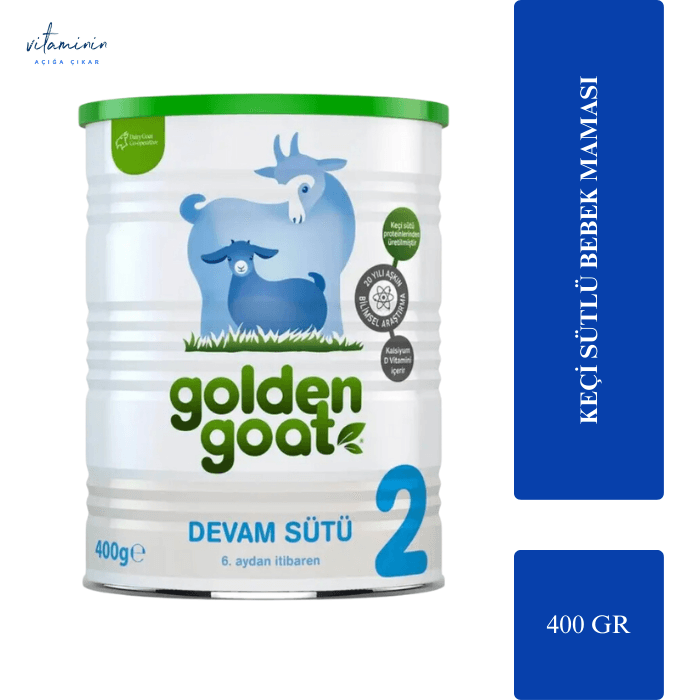 تهیه شده از شیر بز Golden Goat 2 400 GR شیر خشک 