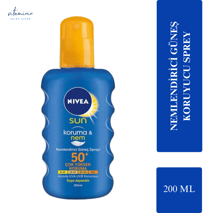 Nivea Sun Nemlendirici Güneş Spreyi SPF50+ 200ml