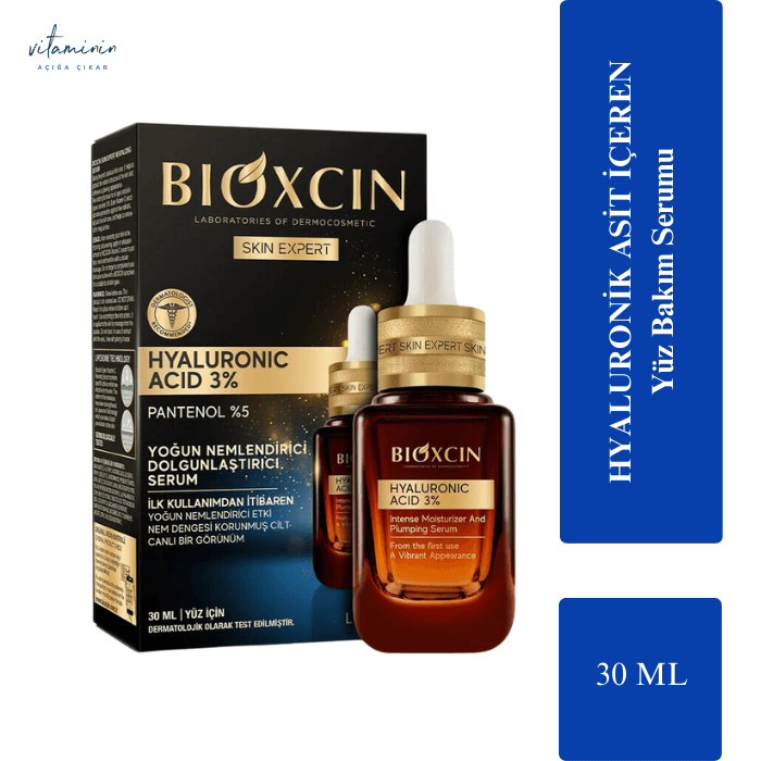Bioxcin Hyaluronic Acid 3% Yoğun Nemlendirici Serum 30 ml