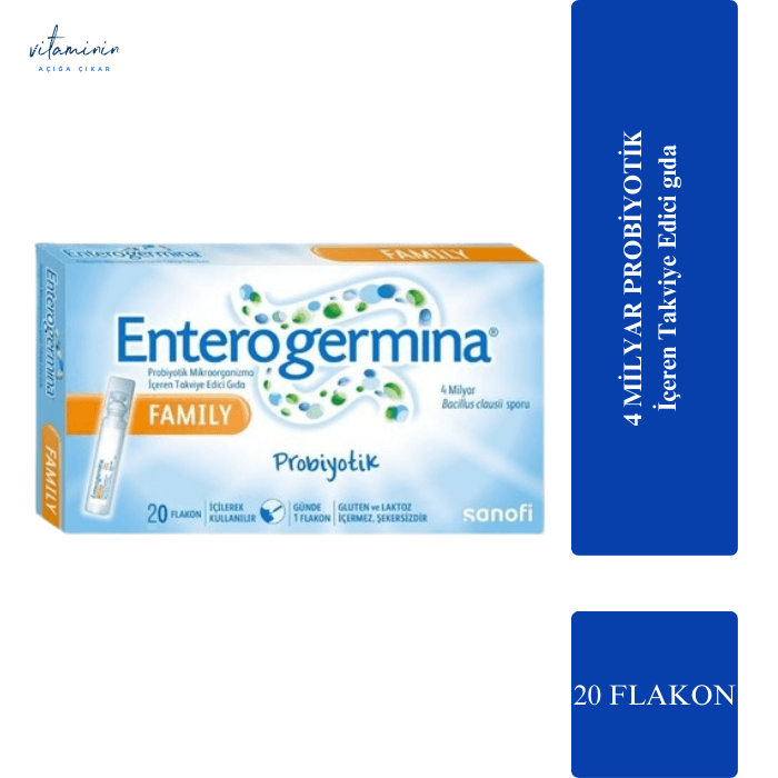 Enterogermina Family Probiyotik İçeren Takviye Edici Gıda 20 Flakon