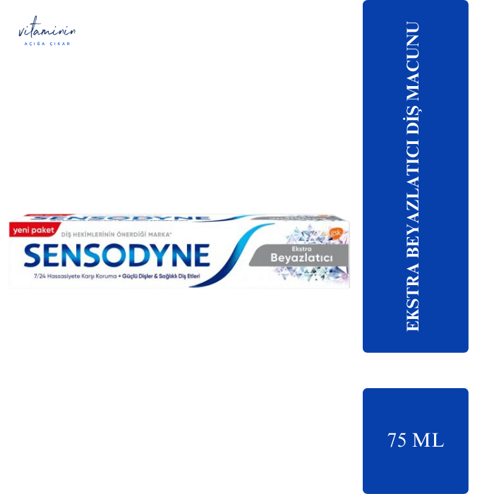 فوق سفید کننده  Sensodyne 75 ml خمیر دندان 