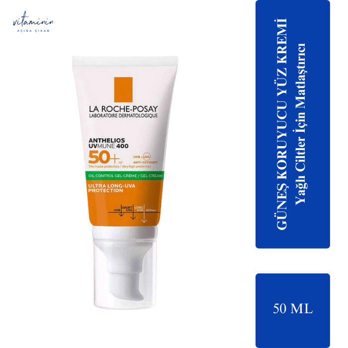 La Roche Posay Anthelios SPF50+ Oil Control Yüz Güneş Koruyucusu 50 ml 