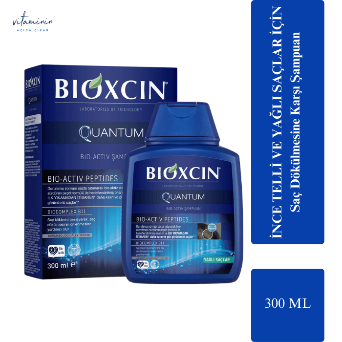Bioxcin Quantum Yağlı Saçlar İçin Şampuan 300 mL