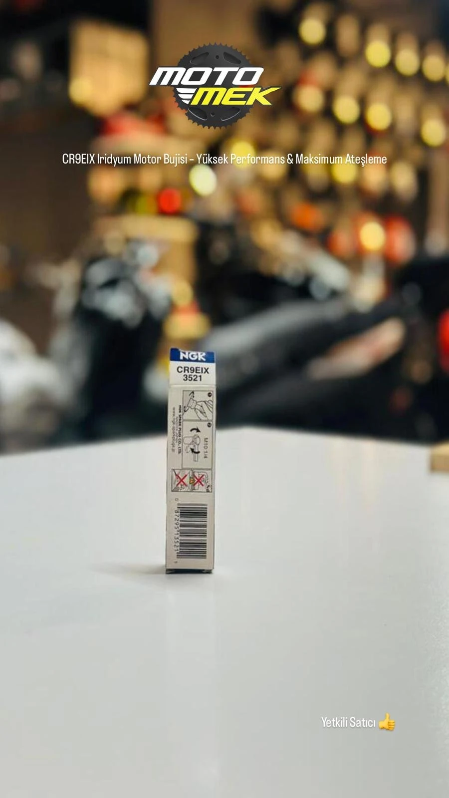 APRILIA Scarabeo 100 CR9EIX Iridyum Motor Bujisi – Yüksek Performans & Maksimum Ateşleme
