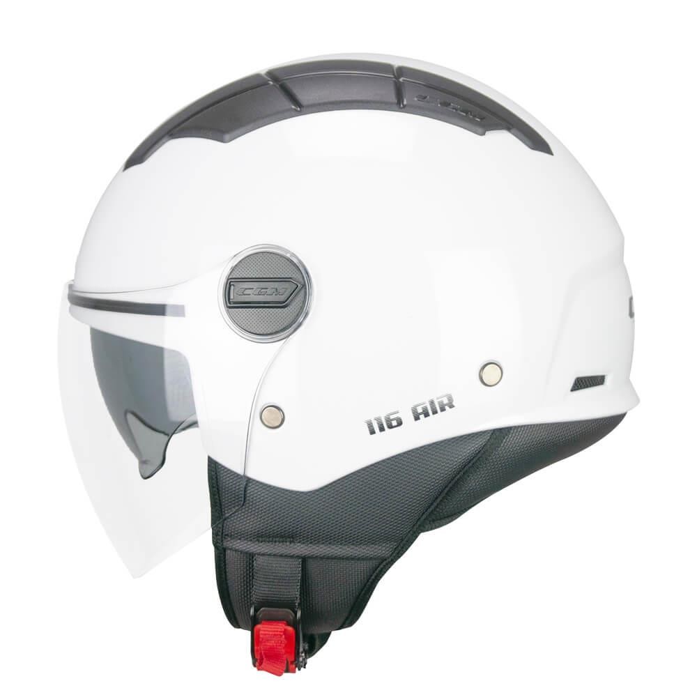 CGM 116A AIR Açık Kask BEYAZ Uzun Vizör+Güneş Vizörlü -S