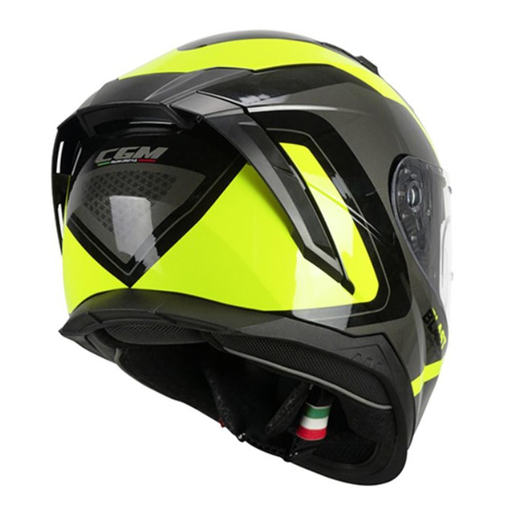 CGM 311R BLAST RACE KAPALI KASK Sarı-Siyah L