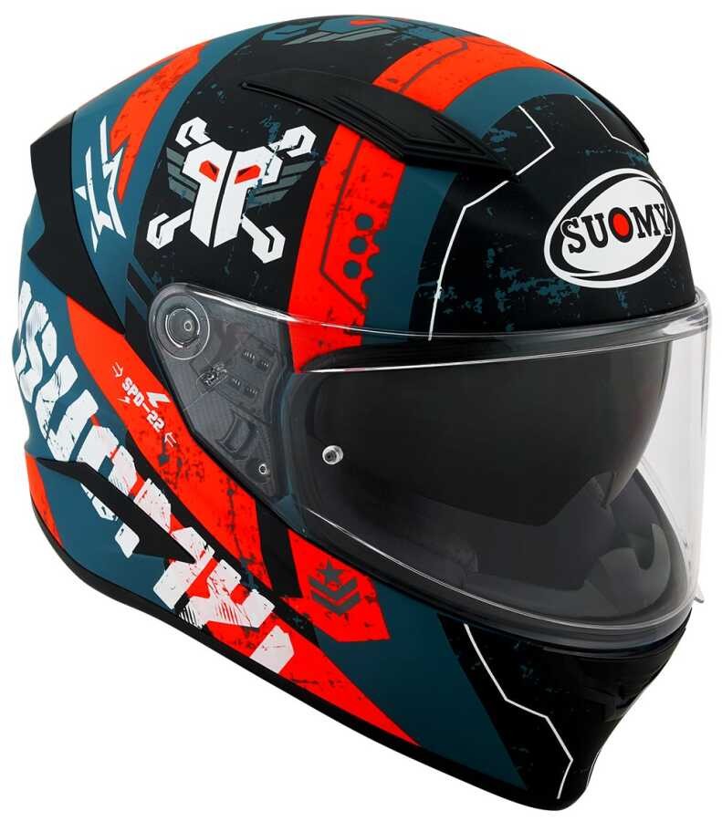 SUOMY SPEEDSTAR KASK TACTIC DARK GREEN-WHITE MAT SUOMY.KSVR.0040