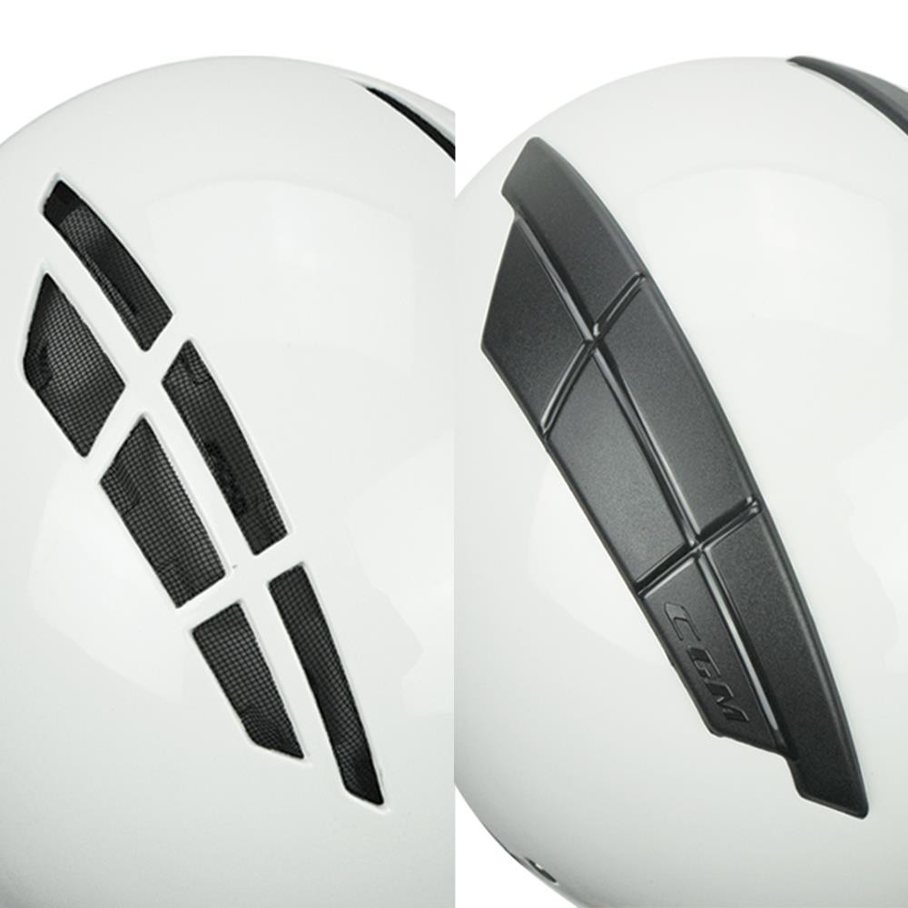 CGM 116A AIR Açık Kask BEYAZ Uzun Vizör+Güneş Vizörlü -M