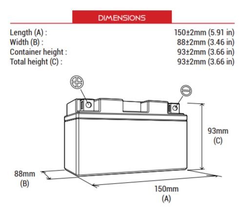 BS BATTERY BTZ10S (SLA) Motosiklet Aküsü SLA Tipi