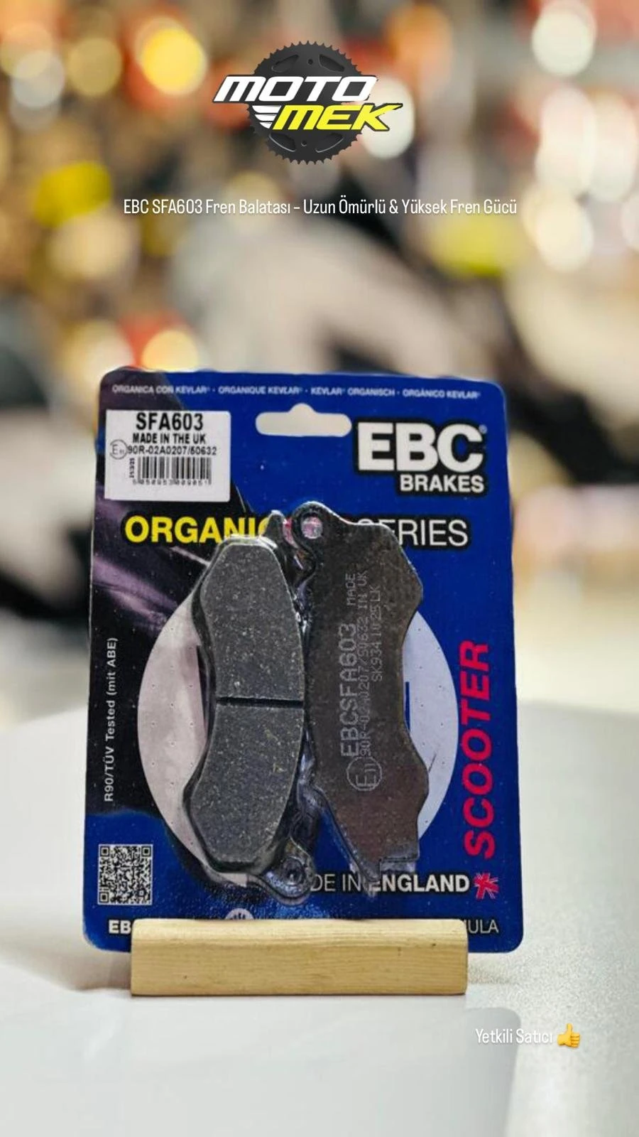 PEUGEOT Django 50(ÖN) 14-18 EBC SFA603 Fren Balatası – Uzun Ömürlü & Yüksek Fren Gücü