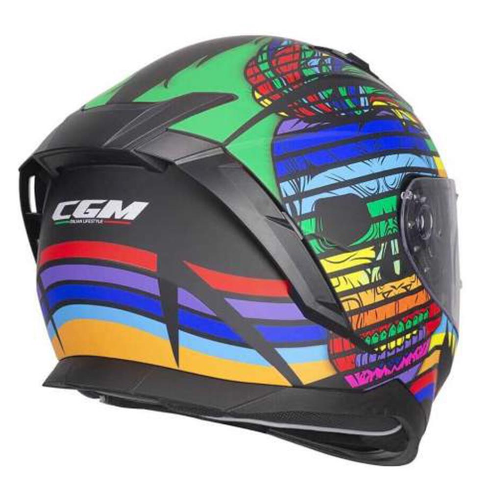 CGM 311X BLAST SKULL KAPALI KASK Gökkuşağı S