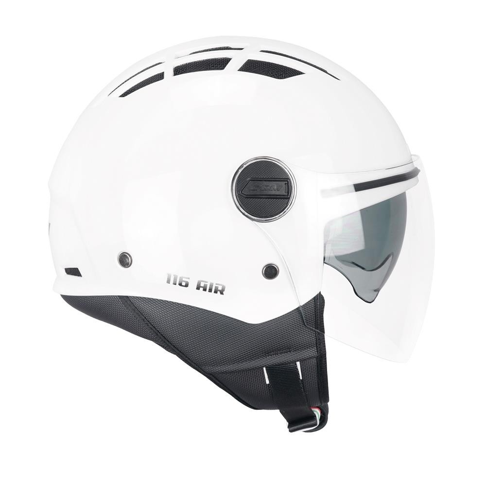 CGM 116A AIR Açık Kask BEYAZ Uzun Vizör+Güneş Vizörlü -L