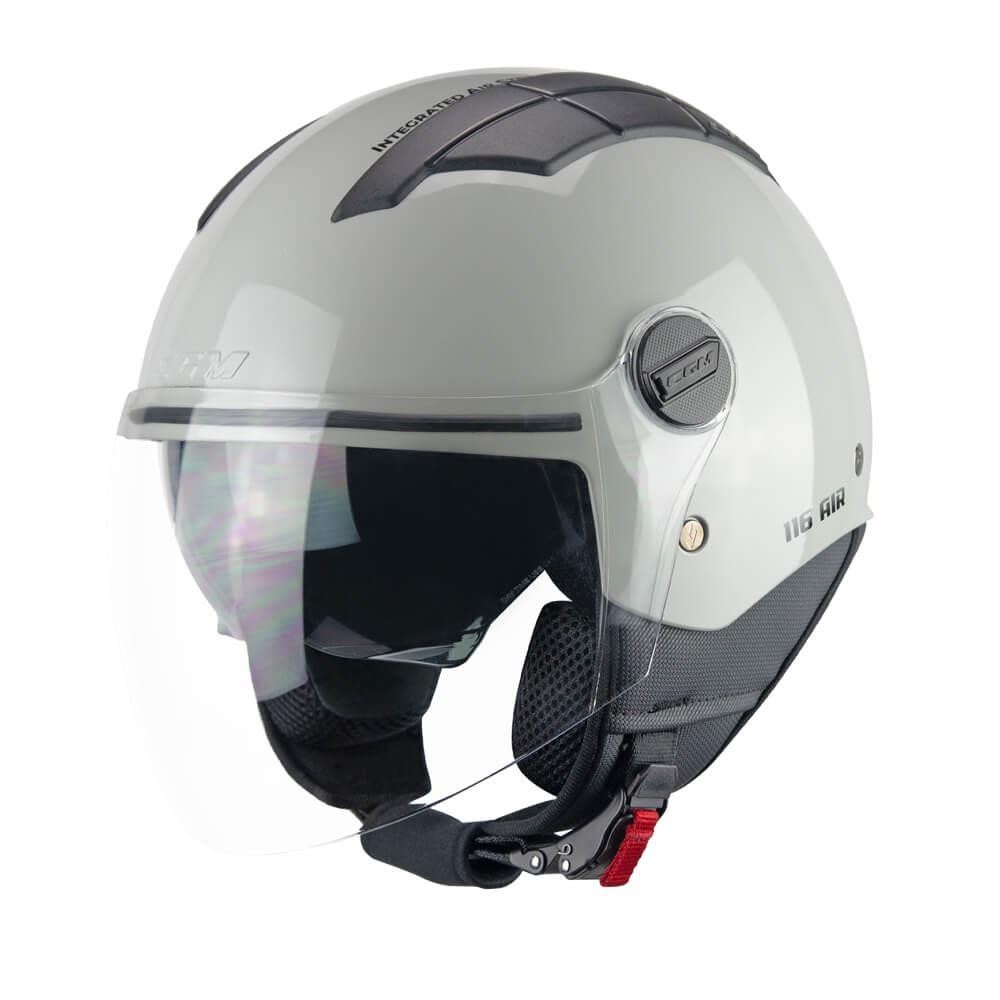 CGM 116A AIR Açık Kask GRİ Uzun Vizör+Güneş Vizörlü -S