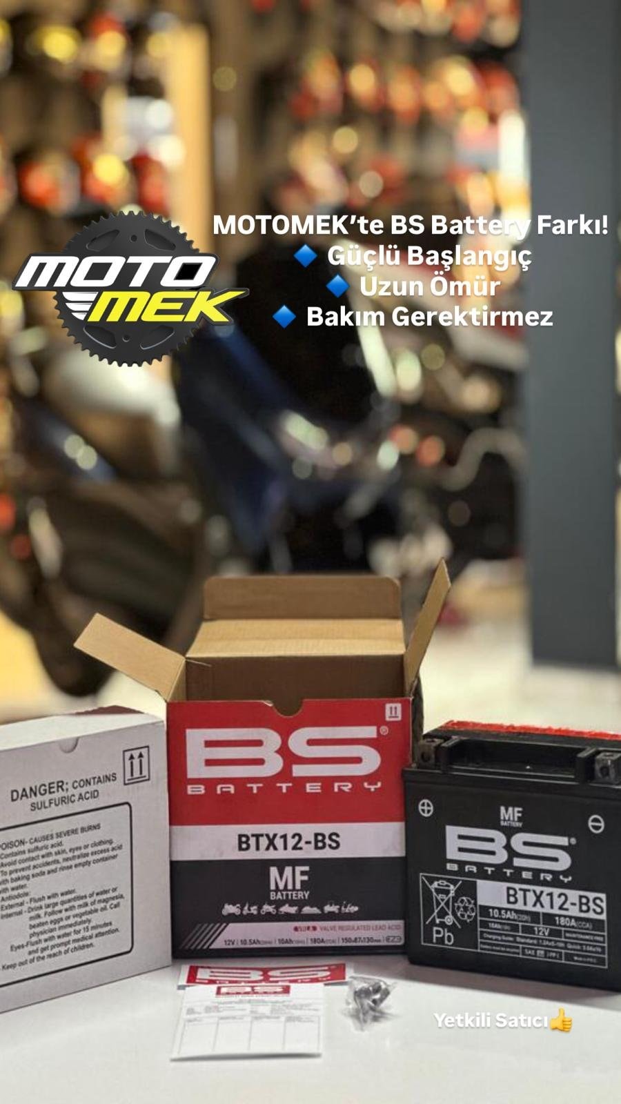 APRILIA Atlantic Sprint 500/Pegaso 650/RSV Mille 1000 UYUMLU BS BATTERY BTX12-BS MOTOSİKLET AKÜSÜ