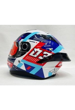 MT Helmets Targo S SERGIO GARCIA D7 PARLAK Kapalı Kask