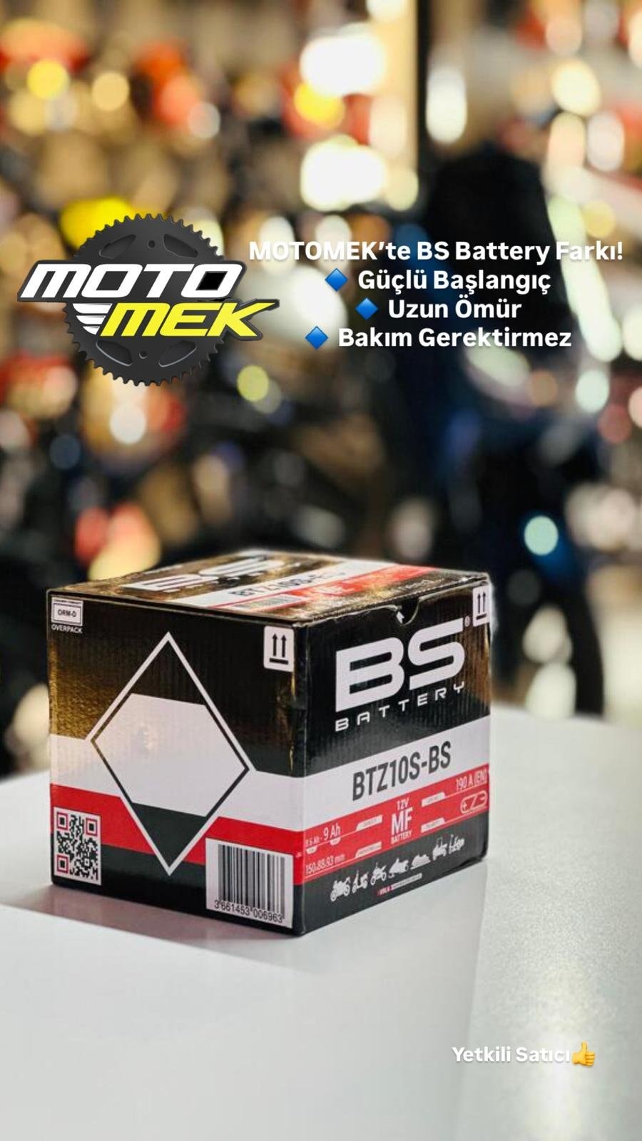 BS BATTERY BTZ10S-BS MOTOSİKLET AKÜSÜ YTZ10S