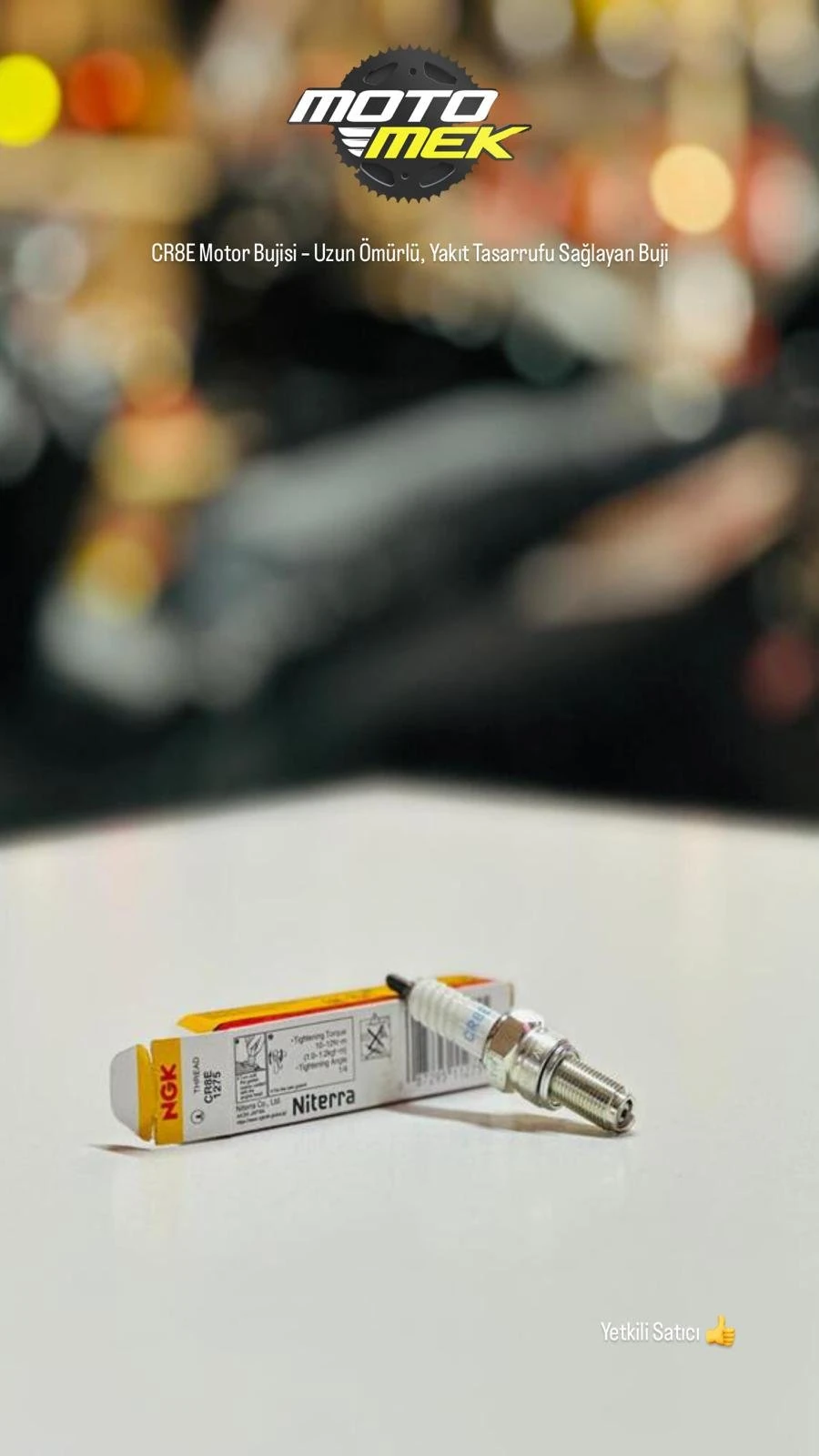 SYM Joymax Z 250 CR8E Motor Bujisi – Uzun Ömürlü, Yakıt Tasarrufu Sağlayan Buji