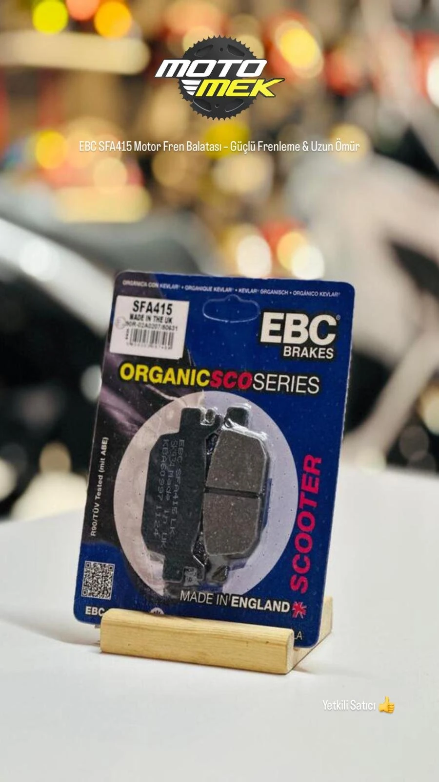 EBC SFA415 Motor Fren Balatası – Güçlü Frenleme & Uzun Ömür