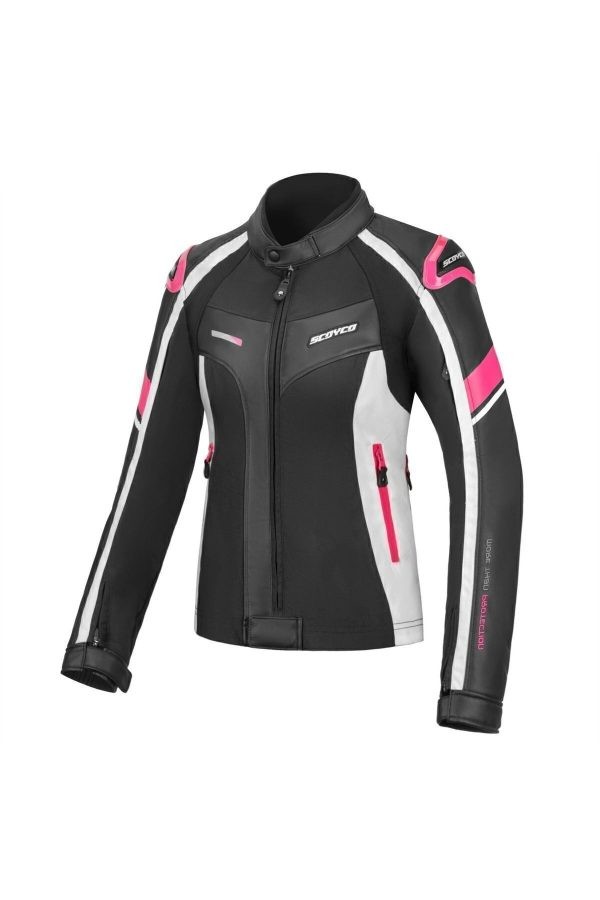 Scoyco  Kadın Motosiklet Montu Pembe Siyah