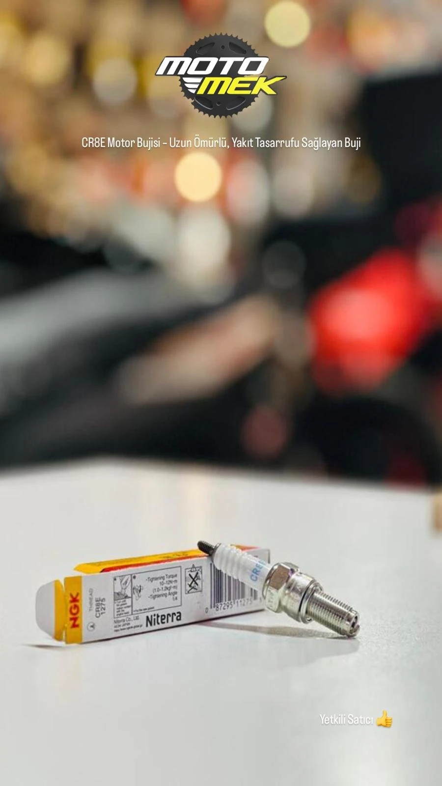 SYM Joymax Z 250 CR8E Motor Bujisi – Uzun Ömürlü, Yakıt Tasarrufu Sağlayan Buji