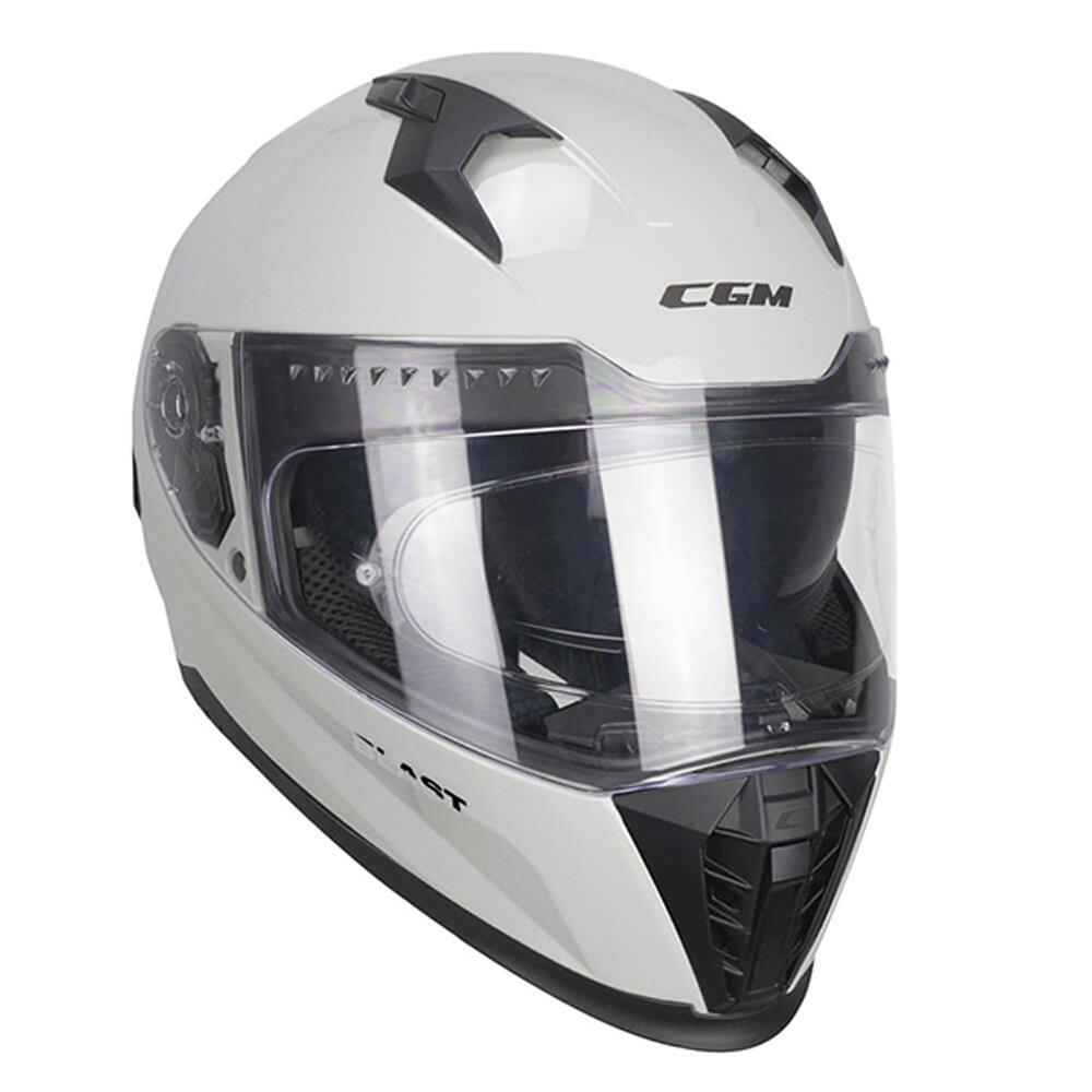 CGM 311A BLAST MONO KAPALI MOTOSİKLET KASKI Beyaz / XL