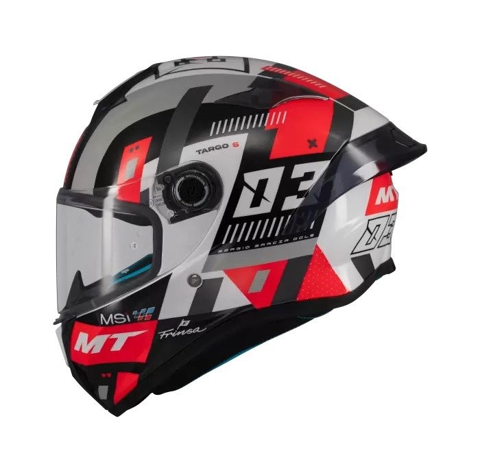 MT Helmets Targo S SERGIO GARCIA B5 PARLAK Kapalı Kask