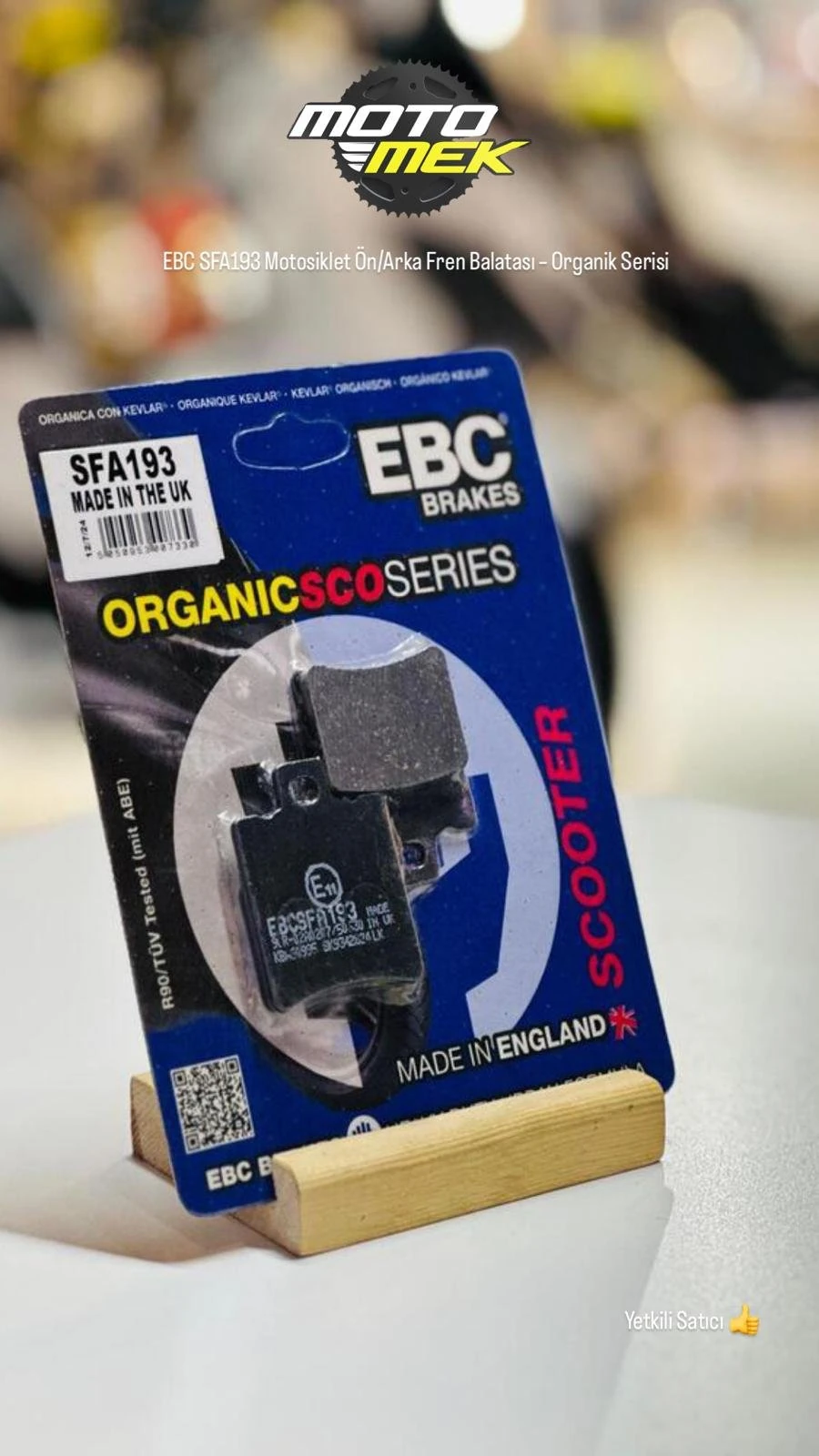 EBC SFA193 Motosiklet Ön/Arka Fren Balatası – Organik Serisi