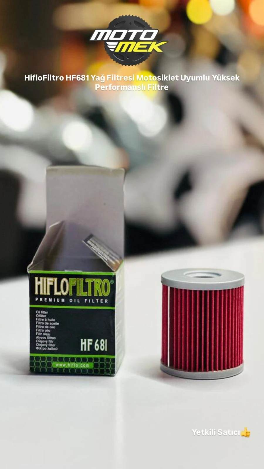 HYOSUNG GV650 Aquila HifloFiltro HF681 Yağ Filtresi Motosiklet Uyumlu Filtre