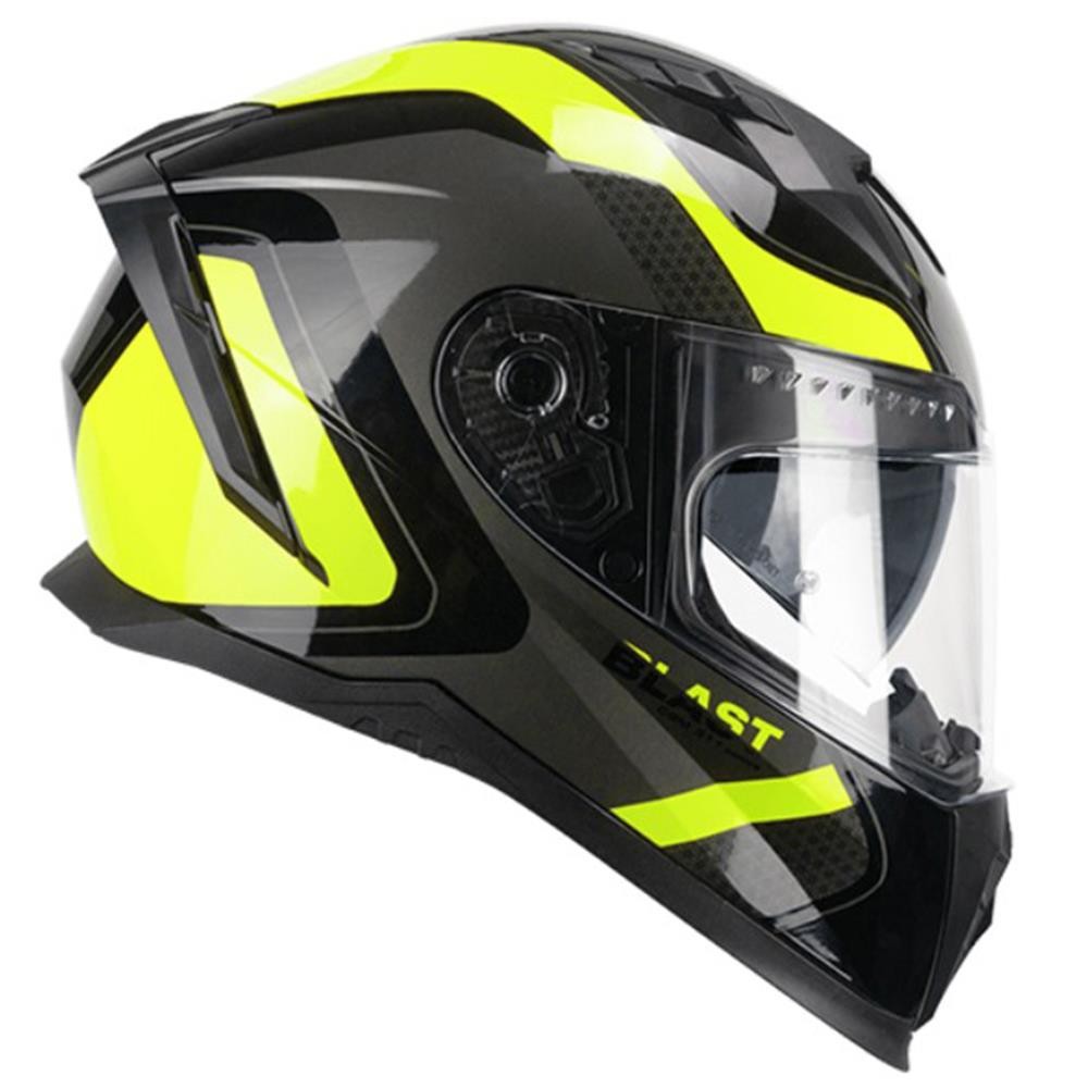 CGM 311R BLAST RACE KAPALI KASK Sarı-Siyah L