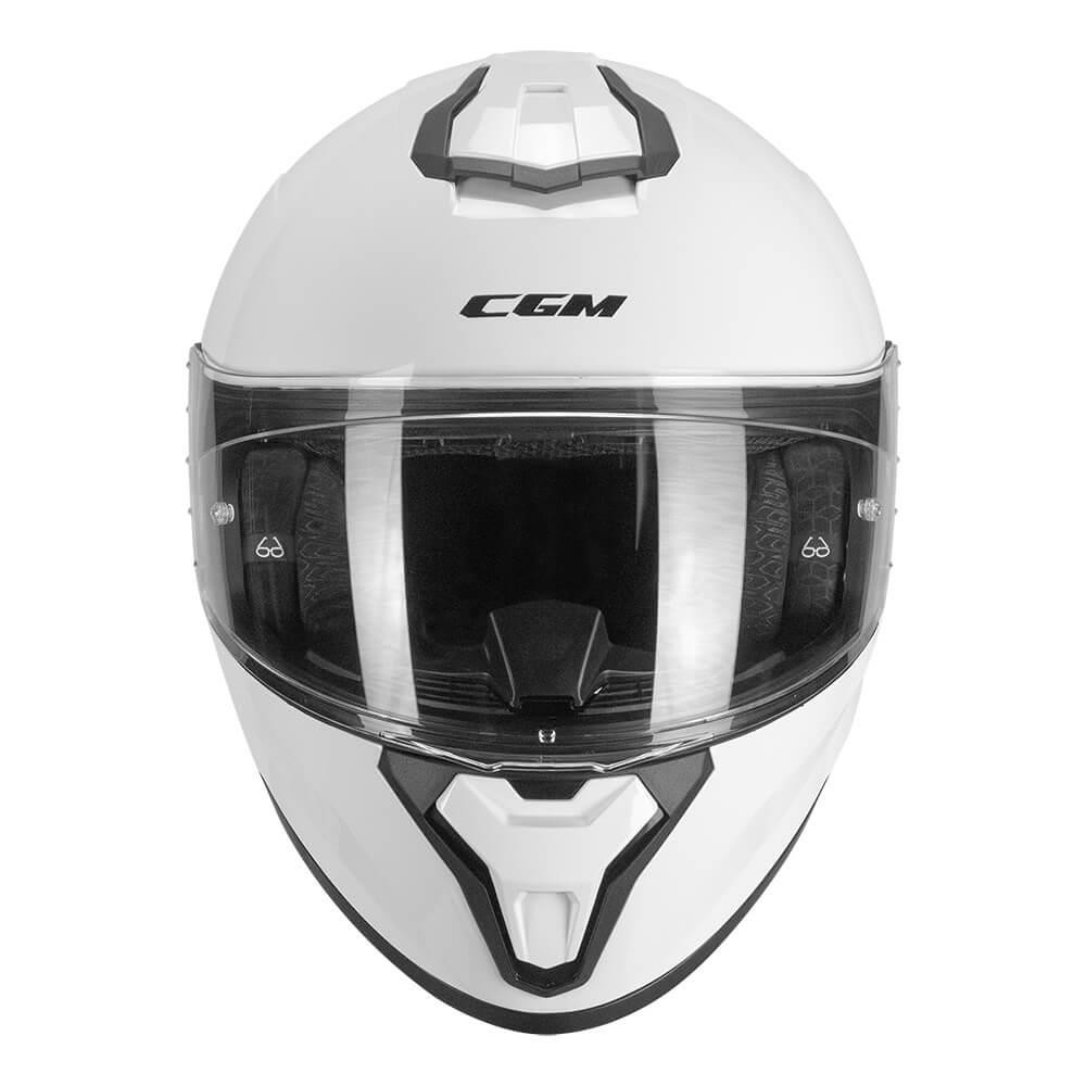 CGM 330A RIOT Sport Kapalı Kask Spoyler Beyaz -XL