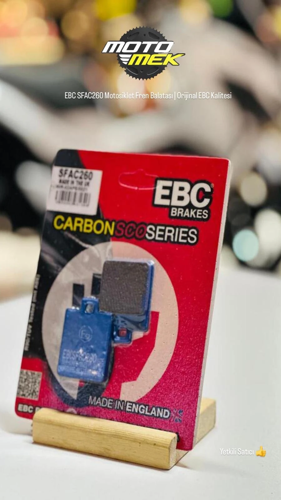 EBC SFAC260 Motosiklet Fren Balatası | Orijinal EBC Kalitesi