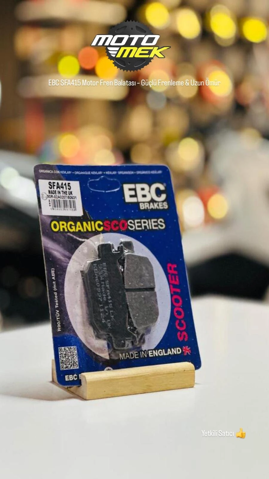 EBC SFA415 Motor Fren Balatası – Güçlü Frenleme & Uzun Ömür