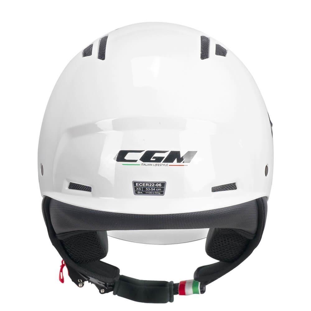 CGM 116A AIR Açık Kask BEYAZ Uzun Vizör+Güneş Vizörlü -S