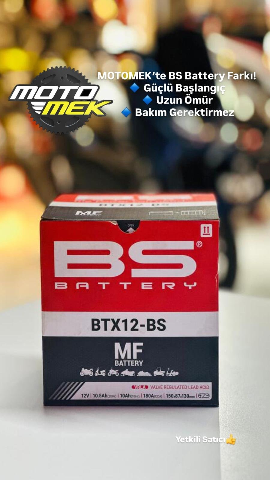 APRILIA Atlantic Sprint 500/Pegaso 650/RSV Mille 1000 UYUMLU BS BATTERY BTX12-BS MOTOSİKLET AKÜSÜ
