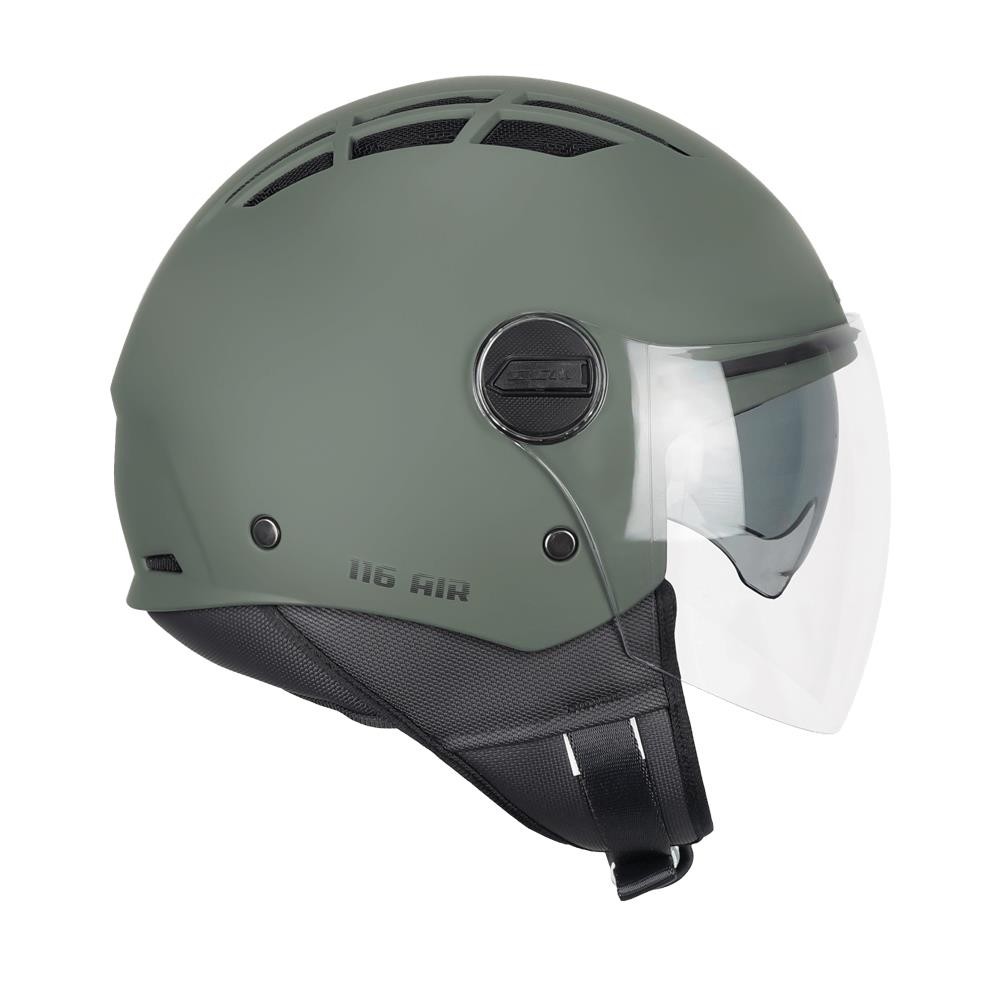 CGM 116A AIR Açık Kask YEŞİL Uzun Vizör+Güneş Vizörlü -S