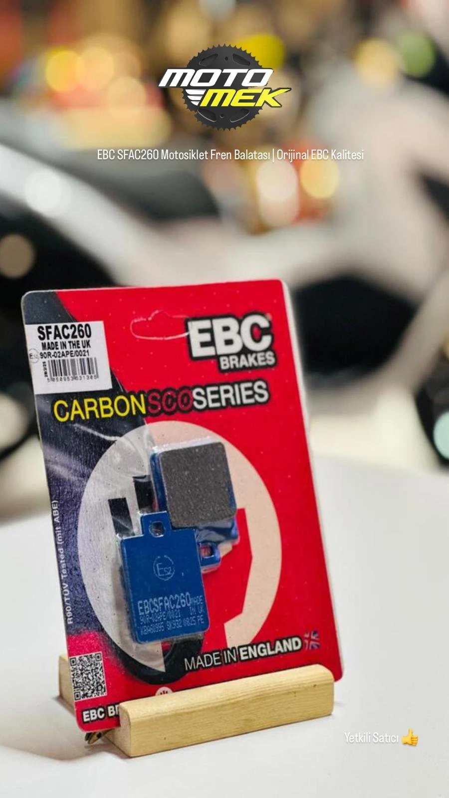 EBC SFAC260 Motosiklet Fren Balatası | Orijinal EBC Kalitesi