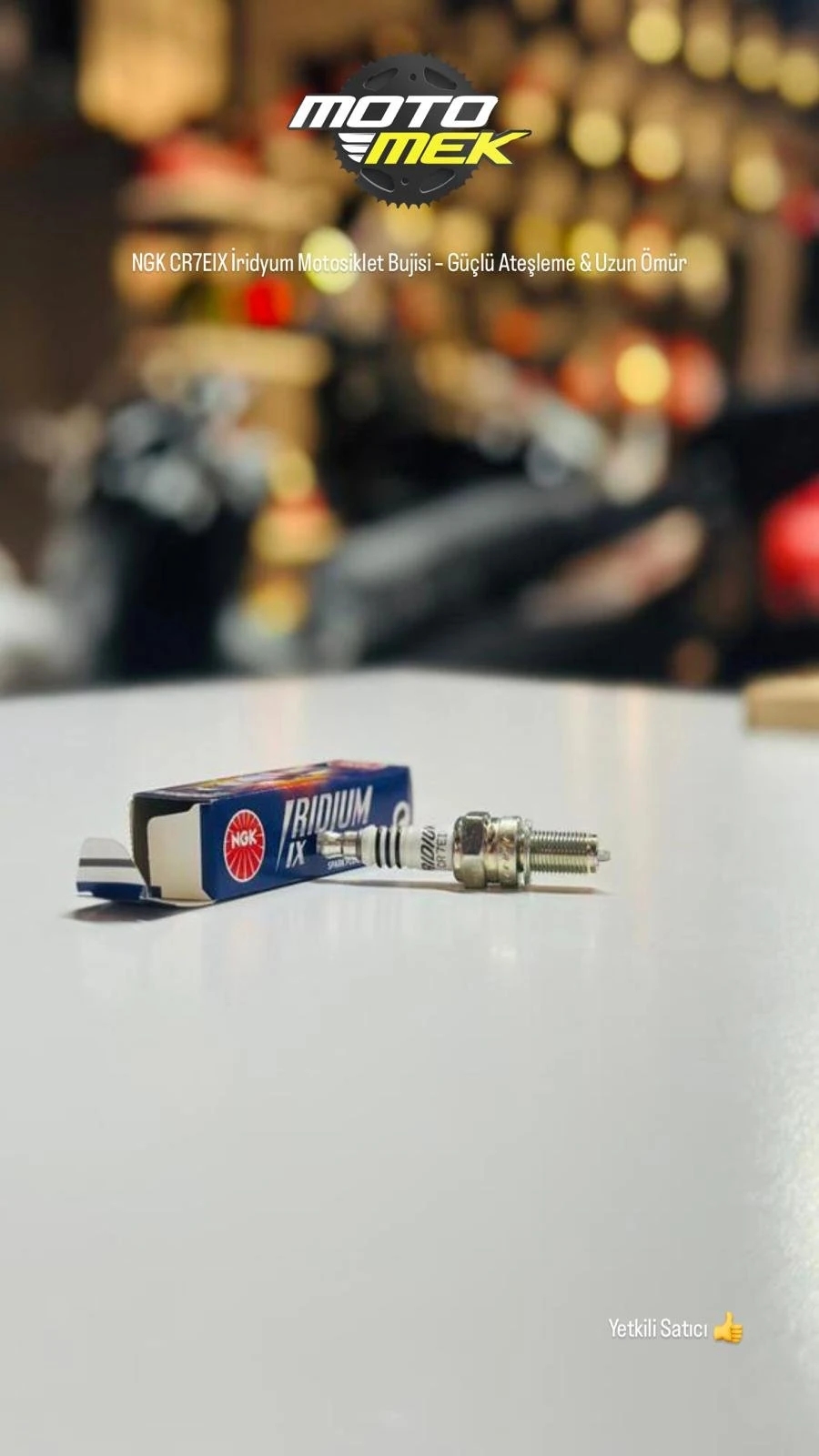 APRILIA Mana 850 NGK CR7EIX İridyum Motosiklet Bujisi – Güçlü Ateşleme & Uzun Ömür
