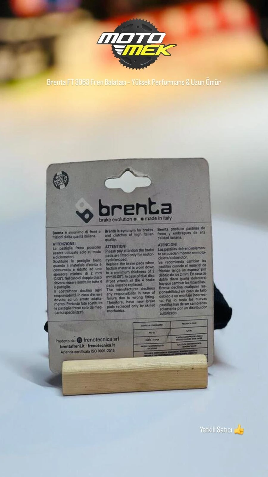 800 BONNEVILLE Brenta FT 3063 Fren Balatası – Yüksek Performans & Uzun Ömür