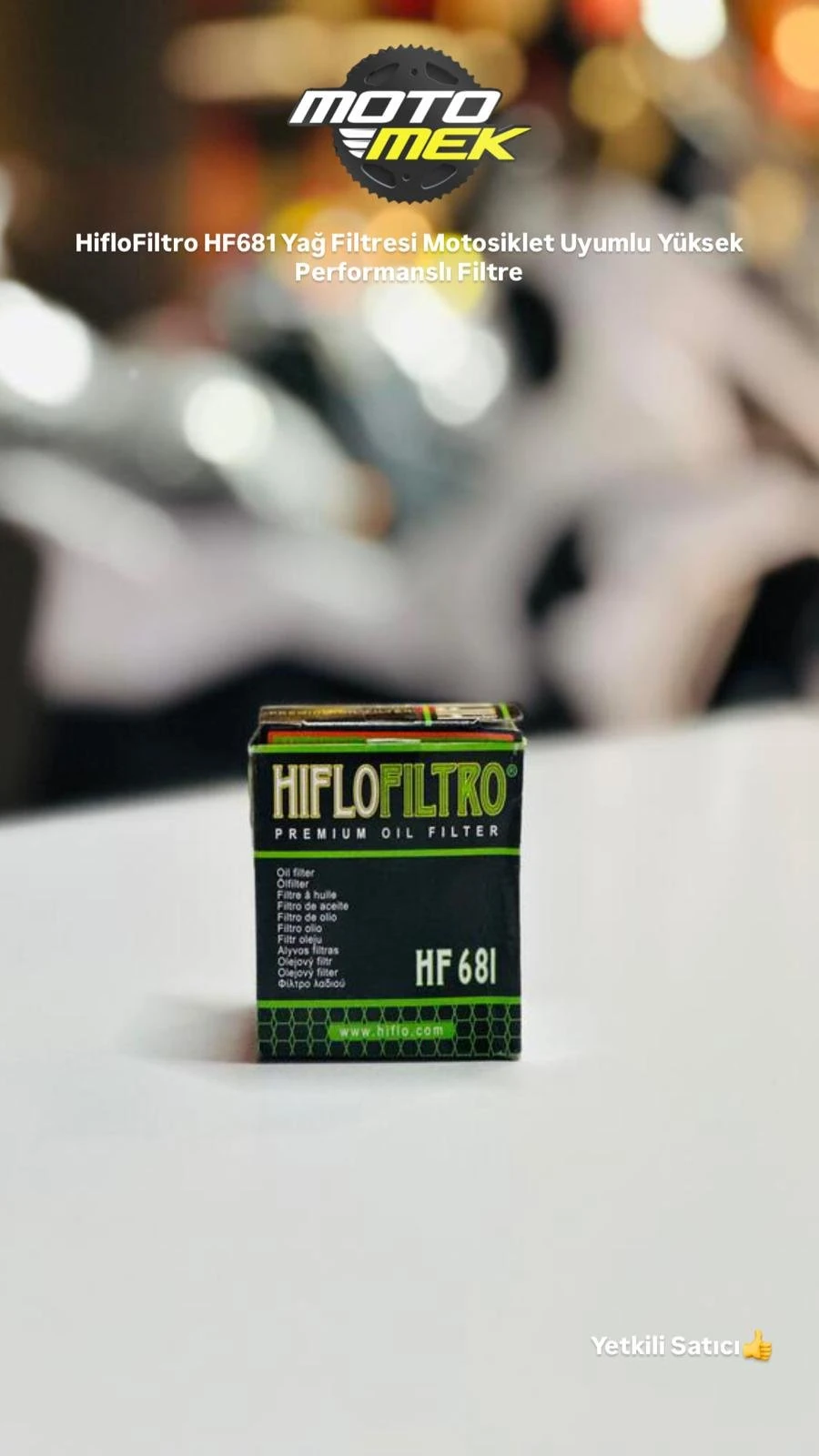 HYOSUNG GV650 Aquila HifloFiltro HF681 Yağ Filtresi Motosiklet Uyumlu Filtre