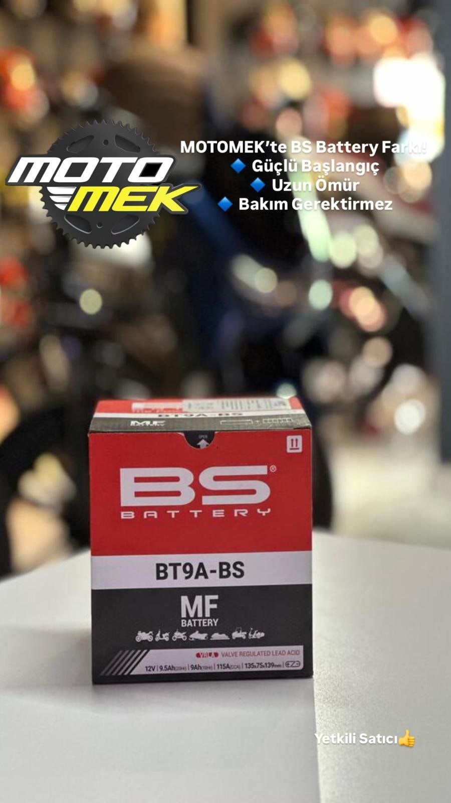 CF MOTO 250 CLX UYUMLU BS BATTERY BT9A-BS MOTOSİKLET AKÜSÜ YT9A