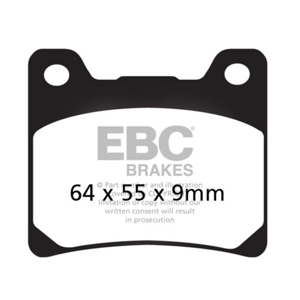 EBC FA088V YAMAHA XJR1300 98-01, VMAX12, XV100 VIRAGO YARI ARKA SINTER FREN BALATA