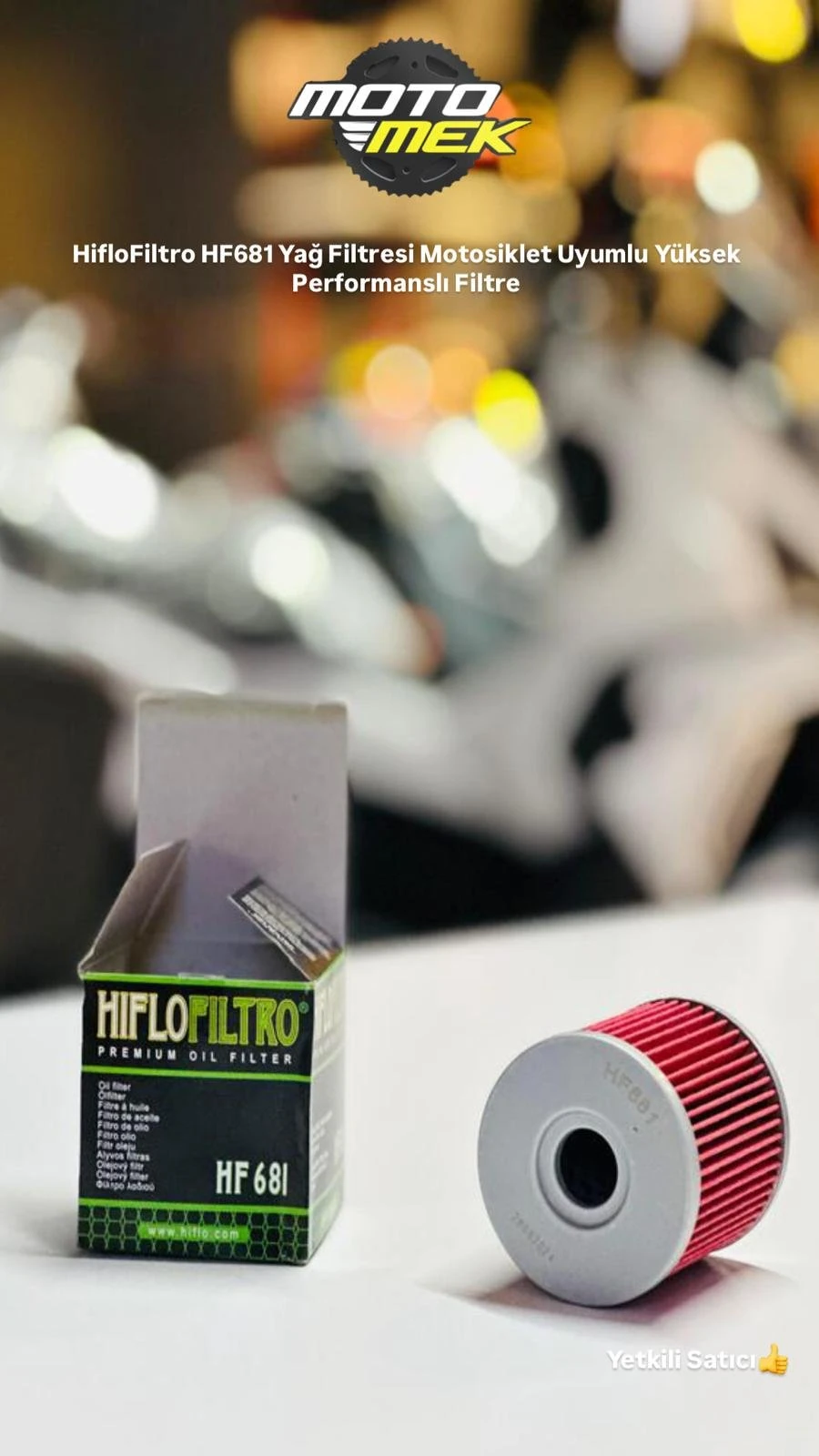 HYOSUNG GV650 Aquila HifloFiltro HF681 Yağ Filtresi Motosiklet Uyumlu Filtre