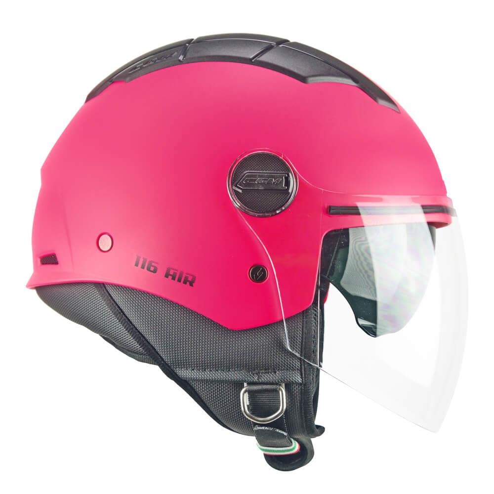 CGM 116A AIR Açık Kask PEMBE Uzun Vizör+Güneş Vizörlü -S