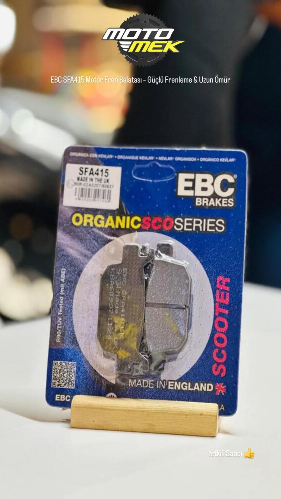 EBC SFA415 Motor Fren Balatası – Güçlü Frenleme & Uzun Ömür