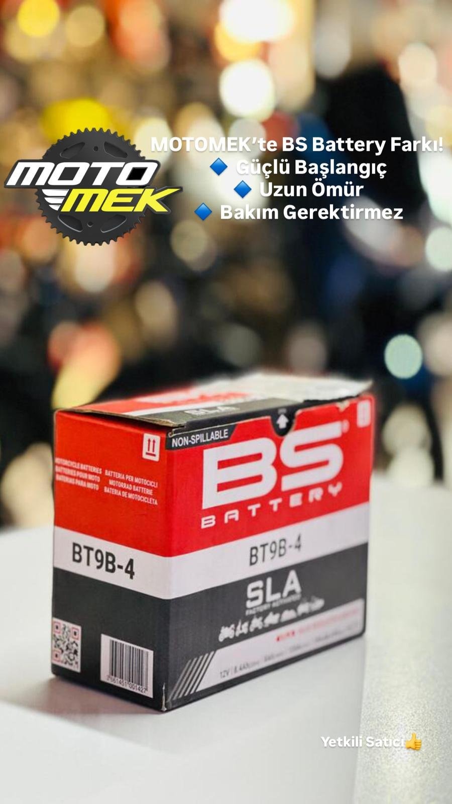 BS BATTERY BT9B-4 (SLA) MOTOSİKLET AKÜSÜ YTX9-4