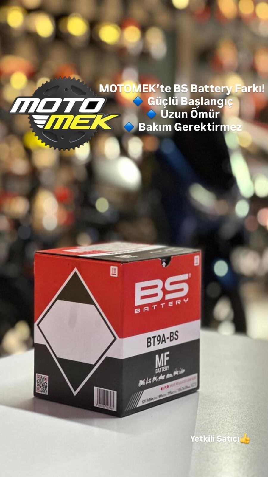 BS BATTERY BT9A-BS MOTOSİKLET AKÜSÜ YT9A