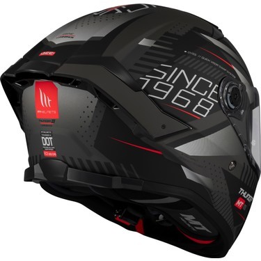 MT Helmets KASK MT THUNDER 4 SV LUMİNENCE D1 MAT GRİ/SİYAH